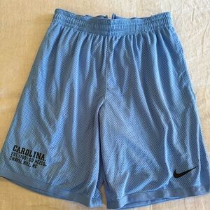 Nike Light Blue Large University of North Carolina Athletic Men's Shorts NWT